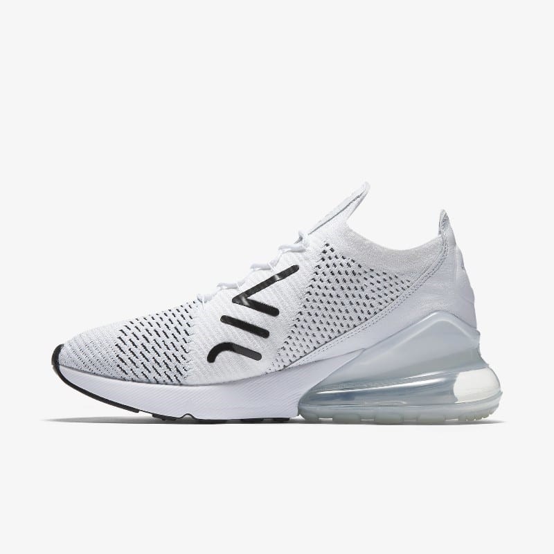 Nike air max 270 flyknit black/white sale